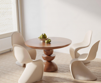 Modern Dining Table And Chairs-ID:556806094