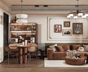 French Style A Living Room-ID:505929954