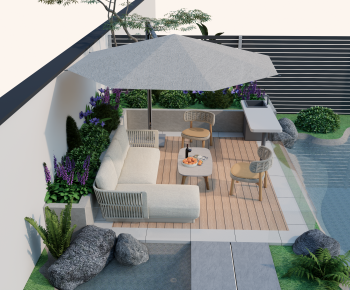 Modern Courtyard/landscape-ID:747912889