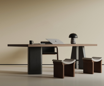 Modern Computer Desk And Chair-ID:853935961
