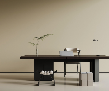 Modern Computer Desk And Chair-ID:693299066