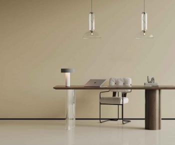 Modern Computer Desk And Chair-ID:342334992