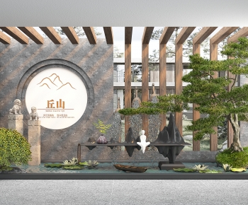 New Chinese Style Garden-ID:676671039