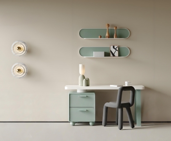 Modern Computer Desk And Chair-ID:831969985