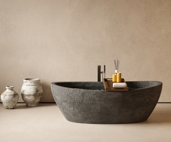 Wabi-sabi Style Bathtub-ID:698944095