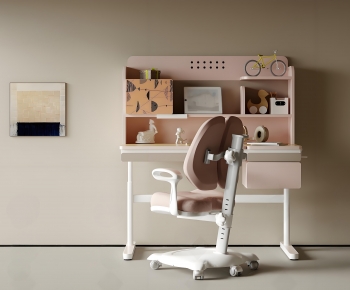 Modern Computer Desk And Chair-ID:538539954