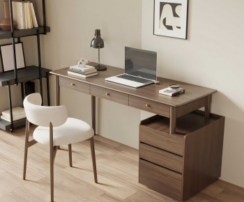 Modern Computer Desk And Chair-ID:563865905