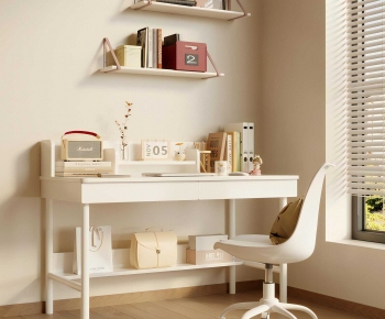 Modern Computer Desk And Chair-ID:468281983