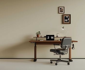 Modern Computer Desk And Chair-ID:525335078