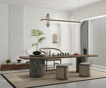 New Chinese Style Tea Tables And Chairs-ID:889897116