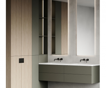 Modern Bathroom Cabinet-ID:411982063