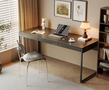 Modern Computer Desk And Chair-ID:771703008