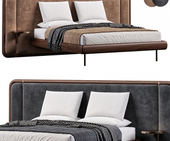 Modern Double Bed-ID:361628062
