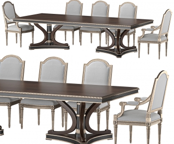French Style Dining Table And Chairs-ID:645766975