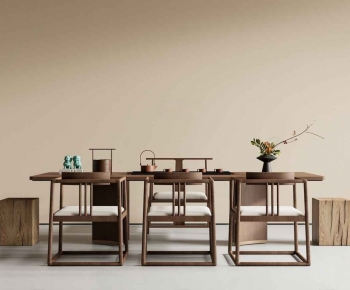 New Chinese Style Tea Tables And Chairs-ID:733474027