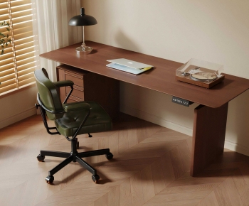 Modern Computer Desk And Chair-ID:679724935