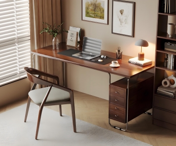 Modern Computer Desk And Chair-ID:868602999