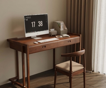 Modern Computer Desk And Chair-ID:523365971