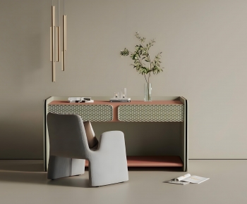Modern Computer Desk And Chair-ID:236139068