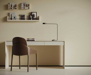Modern Computer Desk And Chair-ID:360920482