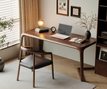 Modern Computer Desk And Chair-ID:448853022
