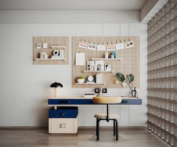 Modern Computer Desk And Chair-ID:769012934