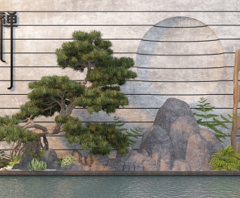 New Chinese Style Plant Landscaping-ID:698244091