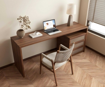 Modern Computer Desk And Chair-ID:196383953