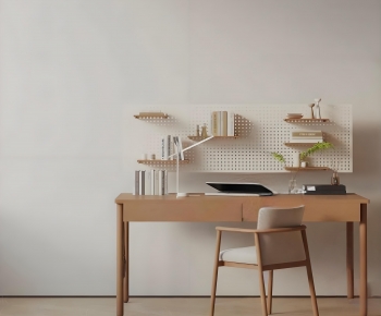 Modern Computer Desk And Chair-ID:600964076