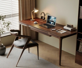 Modern Computer Desk And Chair-ID:717096099