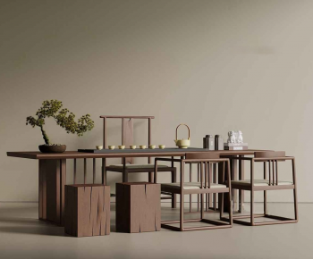 New Chinese Style Tea Tables And Chairs-ID:857990986