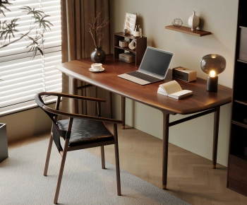 Modern Computer Desk And Chair-ID:487737891