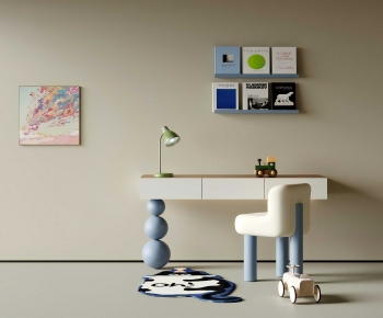 Modern Computer Desk And Chair-ID:897007945