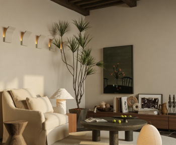 Wabi-sabi Style A Living Room-ID:101521086