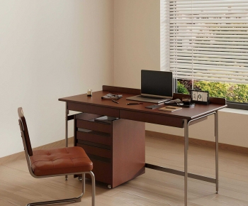 Modern Computer Desk And Chair-ID:595650915