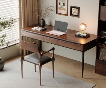 Modern Computer Desk And Chair-ID:331087115