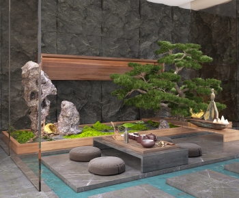 New Chinese Style Tea Tables And Chairs-ID:379388096