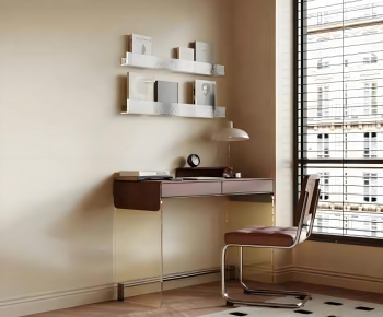 Modern Computer Desk And Chair-ID:257833961