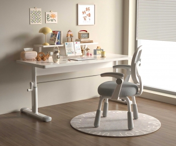 Modern Computer Desk And Chair-ID:480335005
