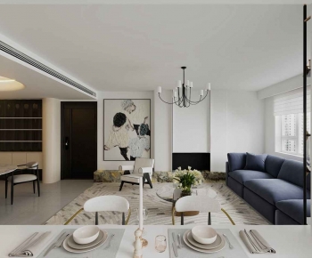 Modern A Living Room-ID:639839898