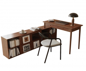 Modern Computer Desk And Chair-ID:846249101