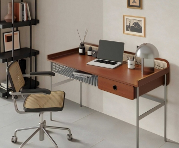 Modern Computer Desk And Chair-ID:569350001