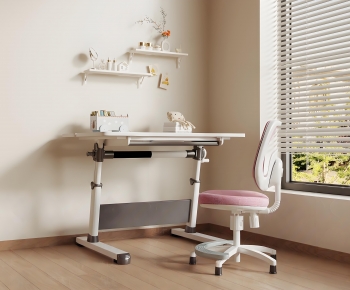 Modern Computer Desk And Chair-ID:340351109