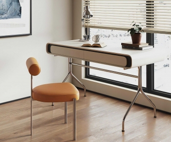 Modern Computer Desk And Chair-ID:167309055