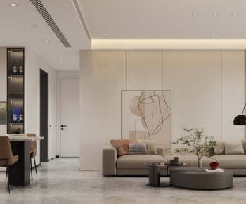 Modern A Living Room-ID:679517986