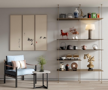 New Chinese Style Lounge Chair-ID:142698052