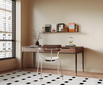 Modern Computer Desk And Chair-ID:907144077