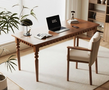 Modern Computer Desk And Chair-ID:811897993