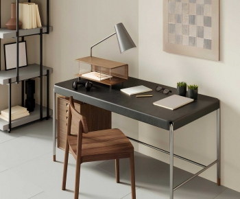 Modern Computer Desk And Chair-ID:671574127