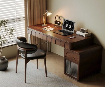 Modern Computer Desk And Chair-ID:479588994